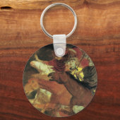 アーノルド・ボックリンによる戦争、ヴィンテージ象徴主義ファインアート キーホルダー (正面)