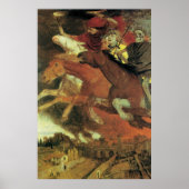 アーノルド・ボックリンによる戦争、ヴィンテージ象徴主義ファインアート ポスター (正面)