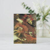 アーノルド・ボックリンによる戦争、ヴィンテージ象徴主義ファインアート ポストカード (スタンド正面)