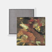 アーノルド・ボックリンによる戦争、ヴィンテージ象徴主義ファインアート マグネット (正面/裏面)