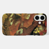 アーノルド・ボックリンによる戦争、ヴィンテージ象徴主義ファインアート Case-Mate iPhoneケース (裏面 (横))