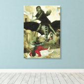 アーノルド・ボックリンによる疫病、ヴィンテージ象徴主義 キャンバスプリント (インサイチュ (ウッドフロア))