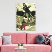 アーノルド・ボックリンによる疫病、ヴィンテージ象徴主義 キャンバスプリント (インサイチュ (リビング))