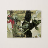 アーノルド・ボックリンによる疫病、ヴィンテージ象徴主義 ジグソーパズル (横)