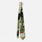 アーノルド・ボックリンによる疫病、ヴィンテージ象徴主義 ネクタイ (裏面)