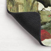 アーノルド・ボックリンによる疫病、ヴィンテージ象徴主義 マウスパッド (コーナー)