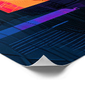 アーノルフィニポートレートは抽象芸術で再解釈 ポスター (角)