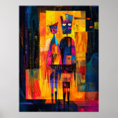 アーノルフィニポートレートは抽象芸術で再解釈 ポスター (正面)