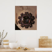 アーノルフィニ妻ポートレート(詳細) ポスター (キッチン)