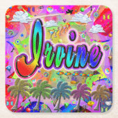 アーバインビスタコ表現ースター スクエアペーパーコースター (正面)