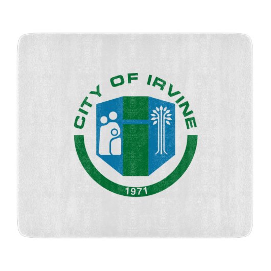 アーバイン州旗（カリフォルニア州） カッティングボード (正面)