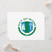 アーバイン州旗（カリフォルニア州） カード (正面/裏面インサイチュ)