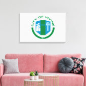 アーバイン州旗（カリフォルニア州） キャンバスプリント (インサイチュ (リビング))