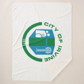 アーバイン州旗(カリフォルニア州) シェルパブランケット (正面)