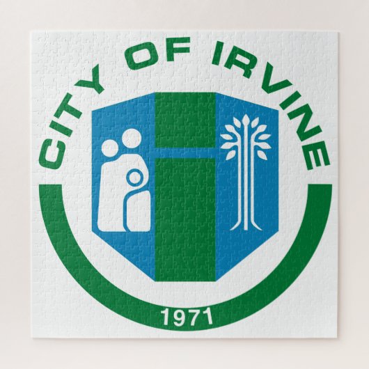 アーバイン州旗（カリフォルニア州） ジグソーパズル (縦)