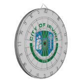 アーバイン州旗（カリフォルニア州） ダーツボード (正面左)