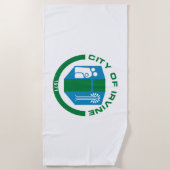 アーバイン州旗（カリフォルニア州） ビーチタオル (正面)