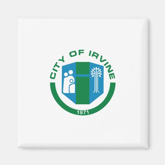 アーバイン州旗（カリフォルニア州） マグネット (正面)