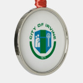 アーバイン州旗（カリフォルニア州） メタルオーナメント (右)