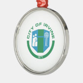 アーバイン州旗（カリフォルニア州） メタルオーナメント (左)