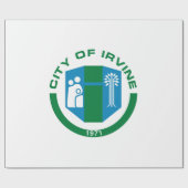 アーバイン州旗（カリフォルニア州） ラッピングペーパー (フラット)