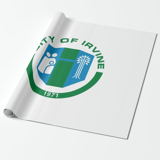アーバイン州旗（カリフォルニア州） ラッピングペーパー (アンロールド)