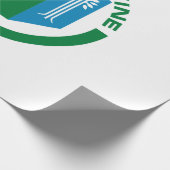 アーバイン州旗（カリフォルニア州） ラッピングペーパー (角)