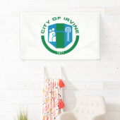 アーバイン州旗（カリフォルニア州） 横断幕 (インサイチュ)