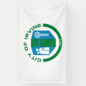 アーバイン州旗（カリフォルニア州） 横断幕 (縦)