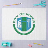 アーバイン州旗(カリフォルニア州) 薄葉紙 (クラフト)