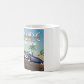 アーバイン カリフォルニア 旅行ポスター コーヒーマグカップ (正面右)