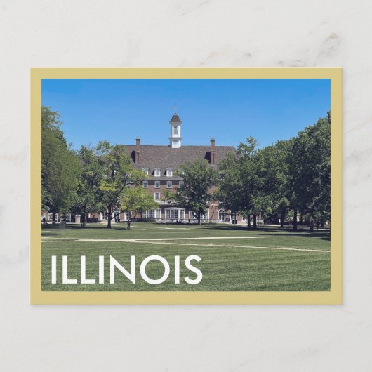 アーバナシャンペーンイリノイ州ヴィンテージ旅行はがき ポストカード (正面)