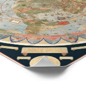 アーバノモンテ1587年地球地図 ポスター (角)