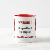 アーバンおもしろいチキン農家レッドヘン マグカップ (中央)