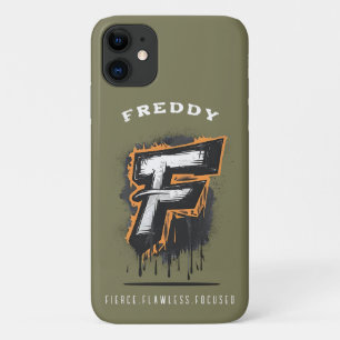 アーバンはっきりしたスタイルグラフィティ「F」電話ケース iPhone 11 ケース