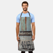 アーバンをテーマにしたロフトスタイルのオーディオフィレ音楽愛好家 エプロン (着用した状態)