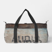 アーバンをテーマにしたロフトスタイルのオーディオフィレ音楽愛好家 ダッフルバッグ (正面)