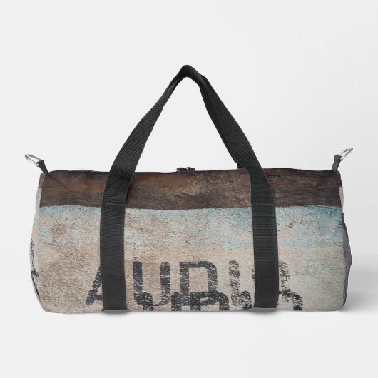 アーバンをテーマにしたロフトスタイルのオーディオフィレ音楽愛好家 ダッフルバッグ (正面)