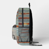 アーバンをテーマにしたロフトスタイルのオーディオフィレ音楽愛好家 プリントバックパック (右)