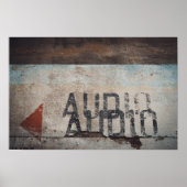 アーバンをテーマにしたロフトスタイルのオーディオフィレ音楽愛好家 ポスター (正面)