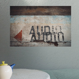 アーバンをテーマにしたロフトスタイルのオーディオフィレ音楽愛好家 ポスター