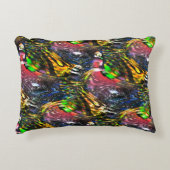 アーバンアートによるカラフルインスパイア仮想アートのミックス アクセントクッション (正面)