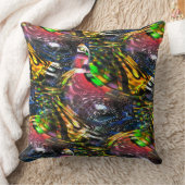 アーバンアートによるカラフルインスパイア仮想アートのミックス クッション (ブランケット)