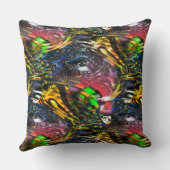 アーバンアートによるカラフルインスパイア仮想アートのミックス クッション (裏面)