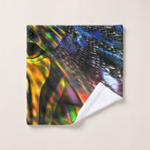 アーバンアートによるカラフルインスパイア仮想アートのミックス バスタオルセット (ウォッシュタオル)