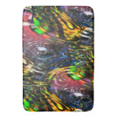 アーバンアートによるカラフルインスパイア仮想アートのミックス バスマット (正面縦)