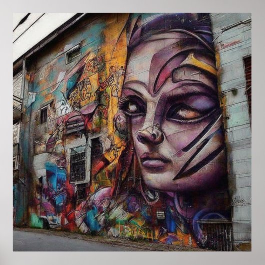 アーバンアートオン捨て建物 ポスター (正面)