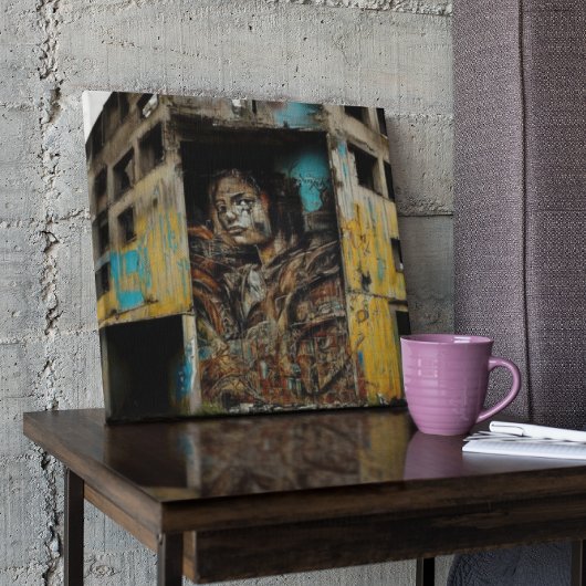 アーバンアートオン捨て建物 ポスター