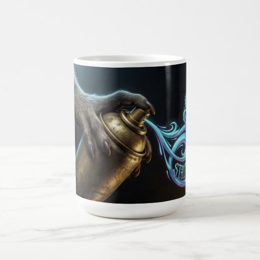 アーバンアートスプレー缶長袖シャツ コーヒーマグカップ (中央)