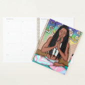 アーバンアート |瞑想かわいらしを行う女性 プランナー手帳 (ディスプレー)